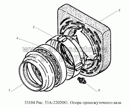 Опора промежуточного вала